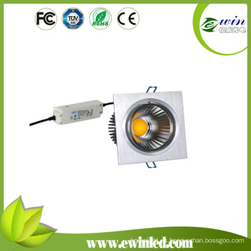 Downlight cuadrado de 20W LED con CE, TUV, FCC, aprobación de RoHS